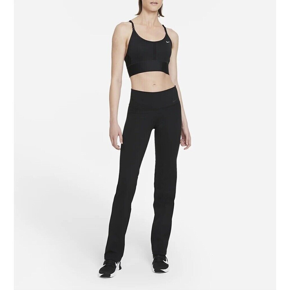 Nike Power Training Pants Black Straight Leg High Waisted Legging Women's Size S - Picture 14 of 14